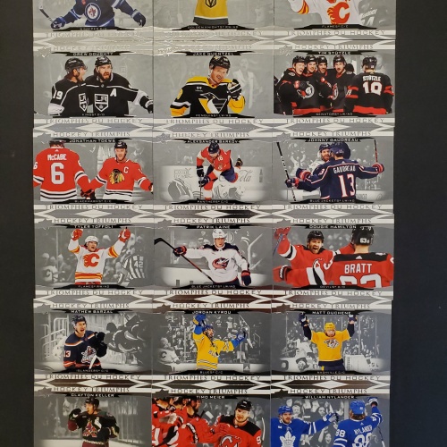 2023-24 Tim Hortons UD Hockey Triumphs Set HT-1 to HT-18