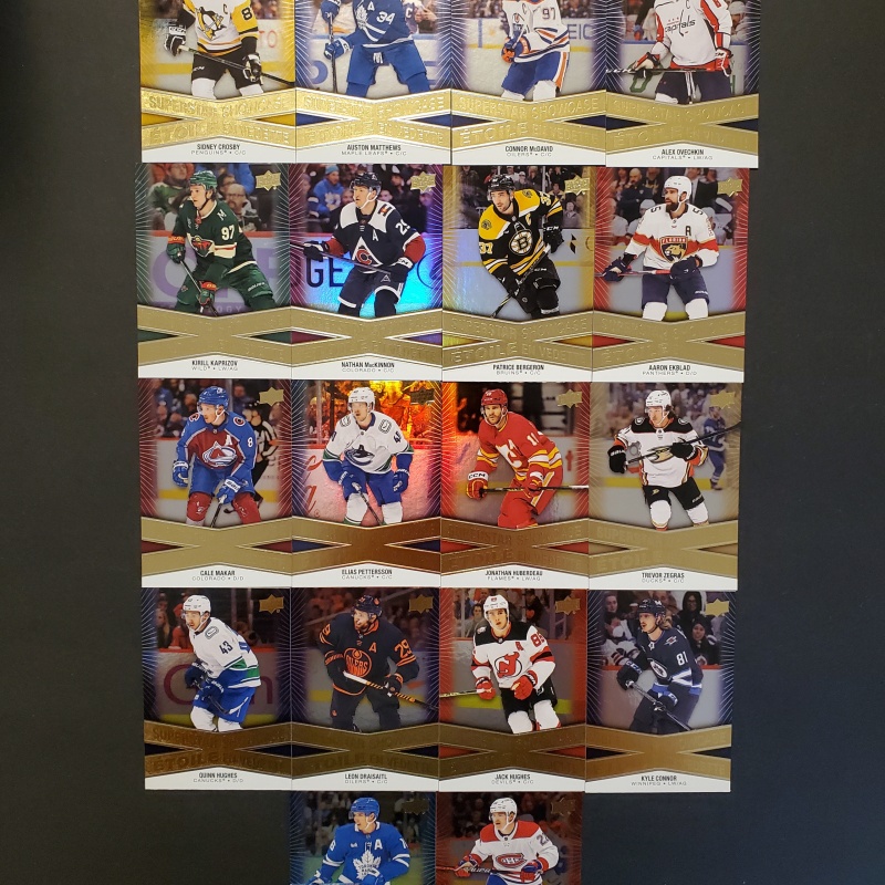 2023-24 Tim Hortons UD Superstar Showcase Set SS-1 to SS-18